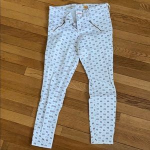 Patterned White Jean